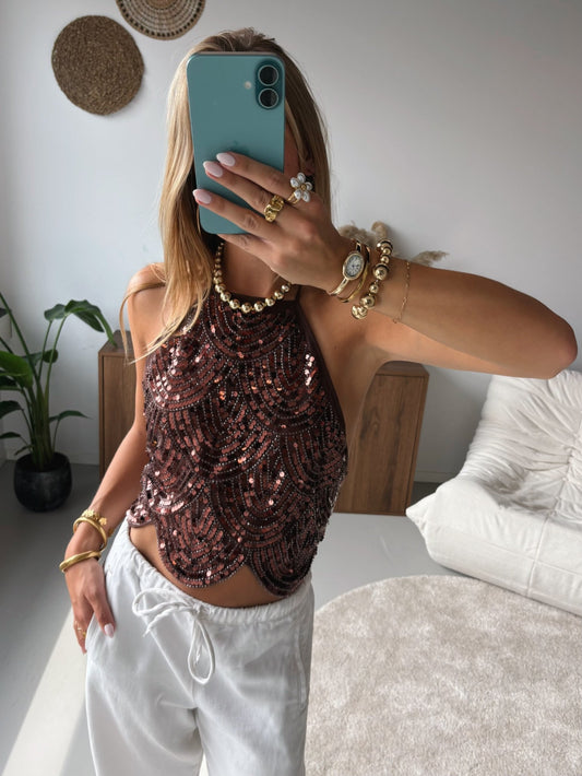 Glitter Halter Top - MOOS the Label