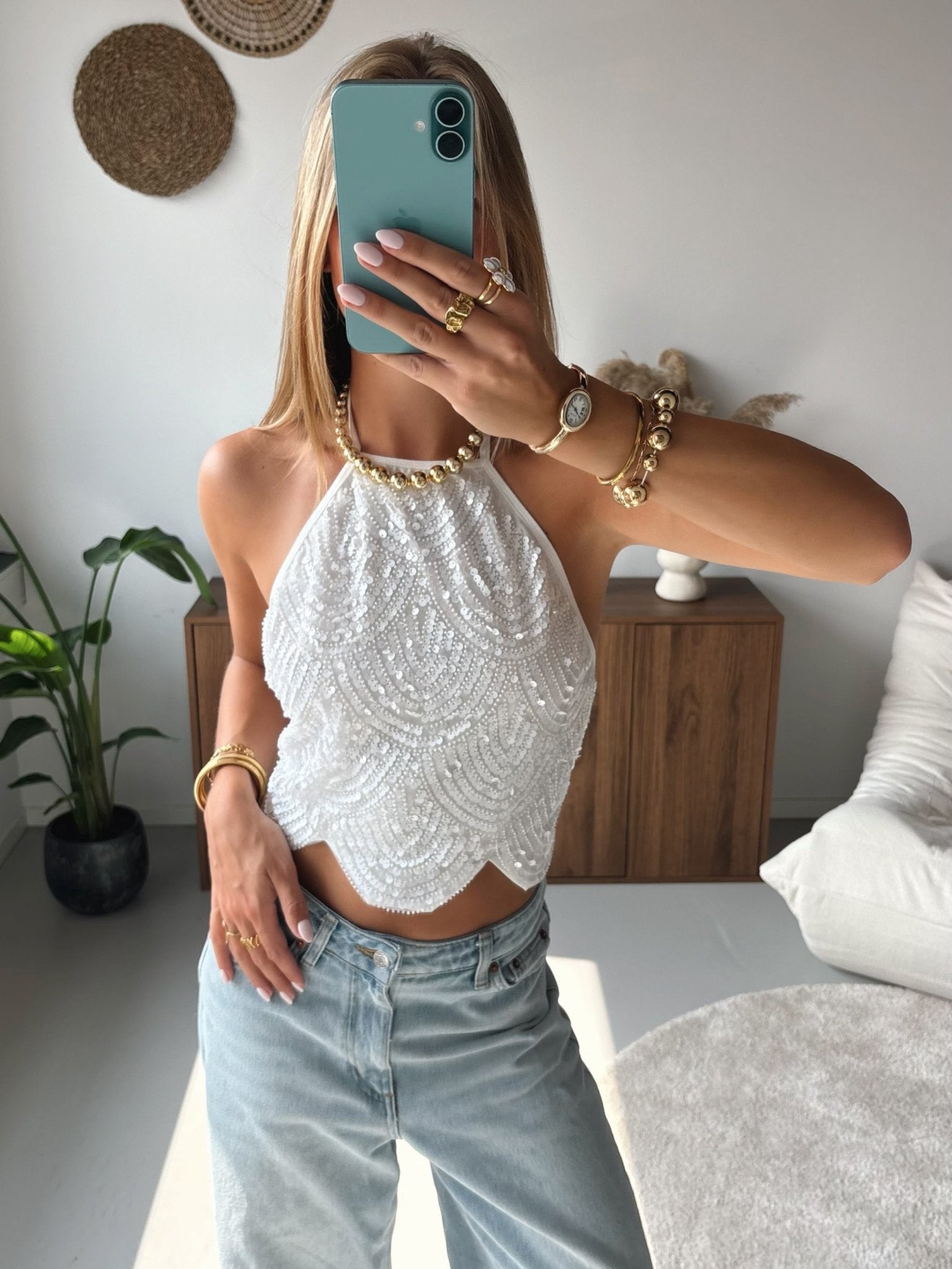 Glitter Halter Top - MOOS the Label