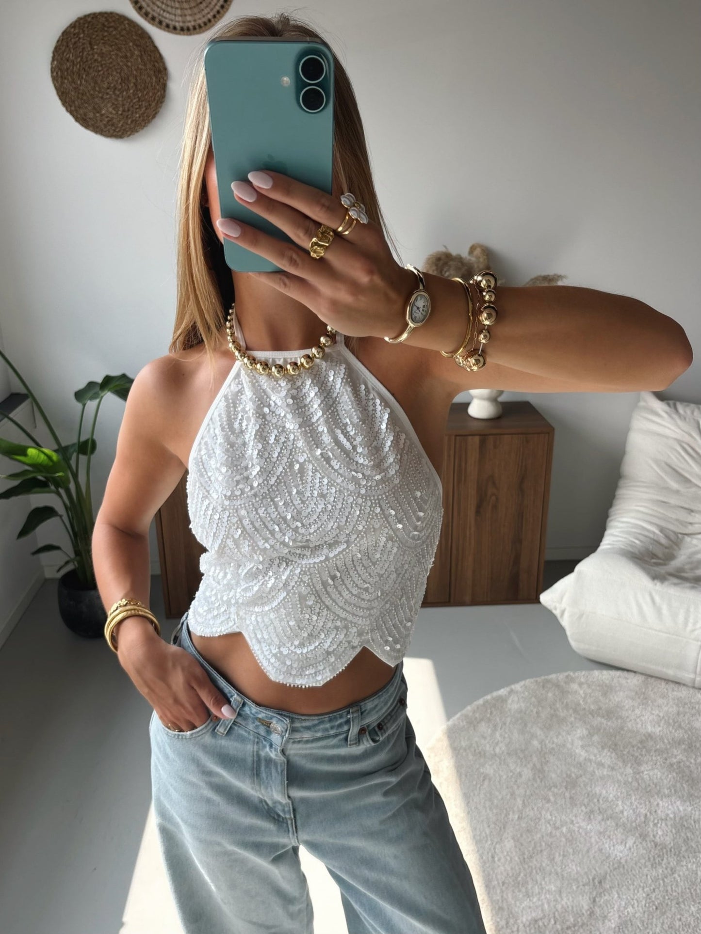 Glitter Halter Top - MOOS the Label