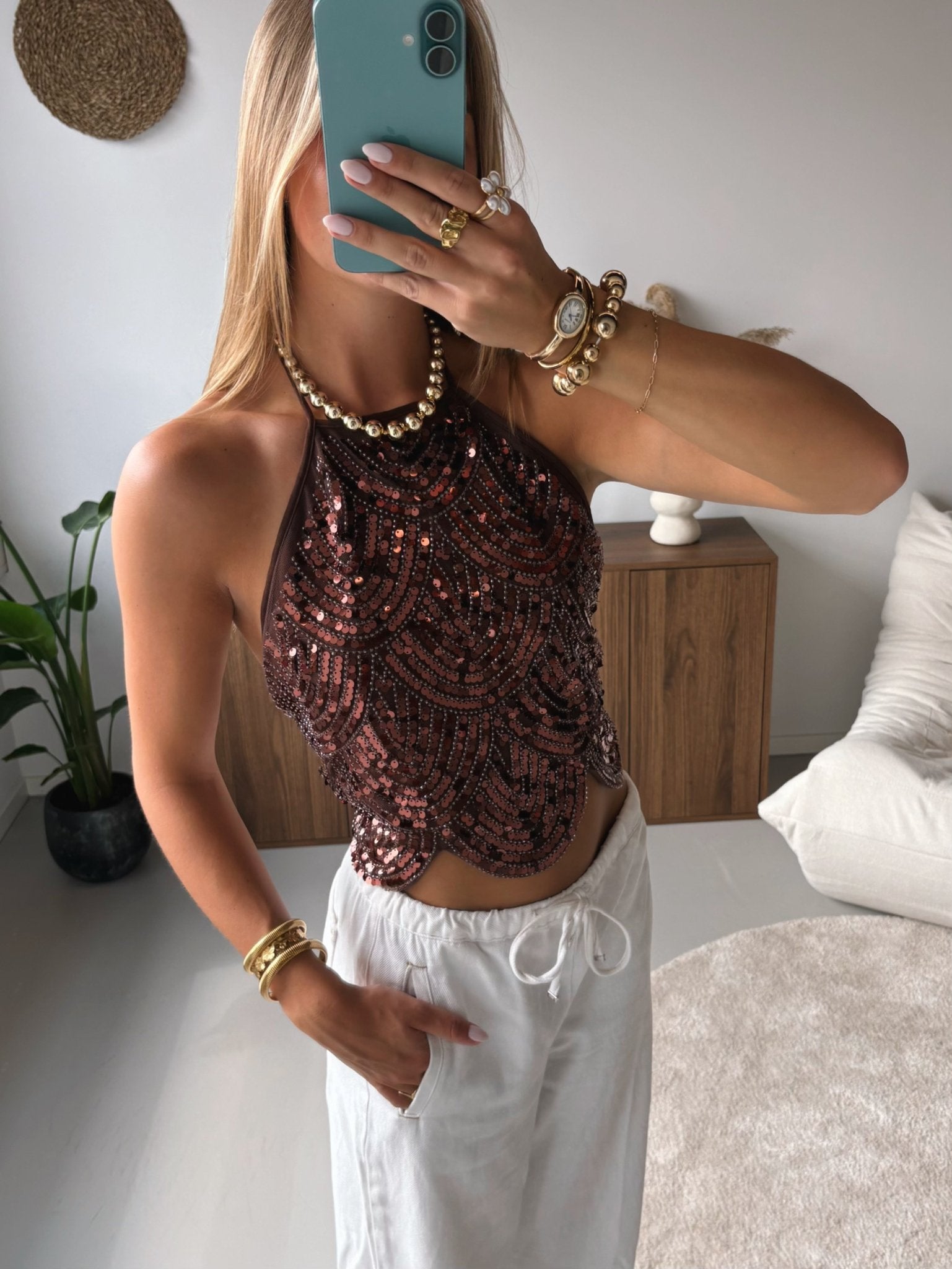 Glitter Halter Top - MOOS the Label