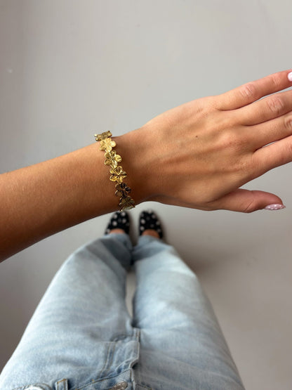 Golden Flower Cuff - MOOS the Label
