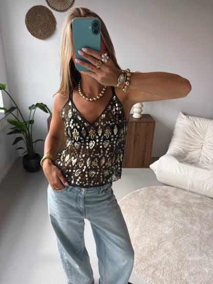 Golden Glam Top - MOOS the Label