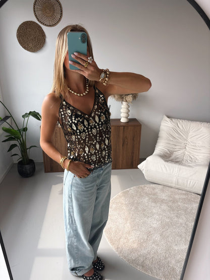 Golden Glam Top - MOOS the Label