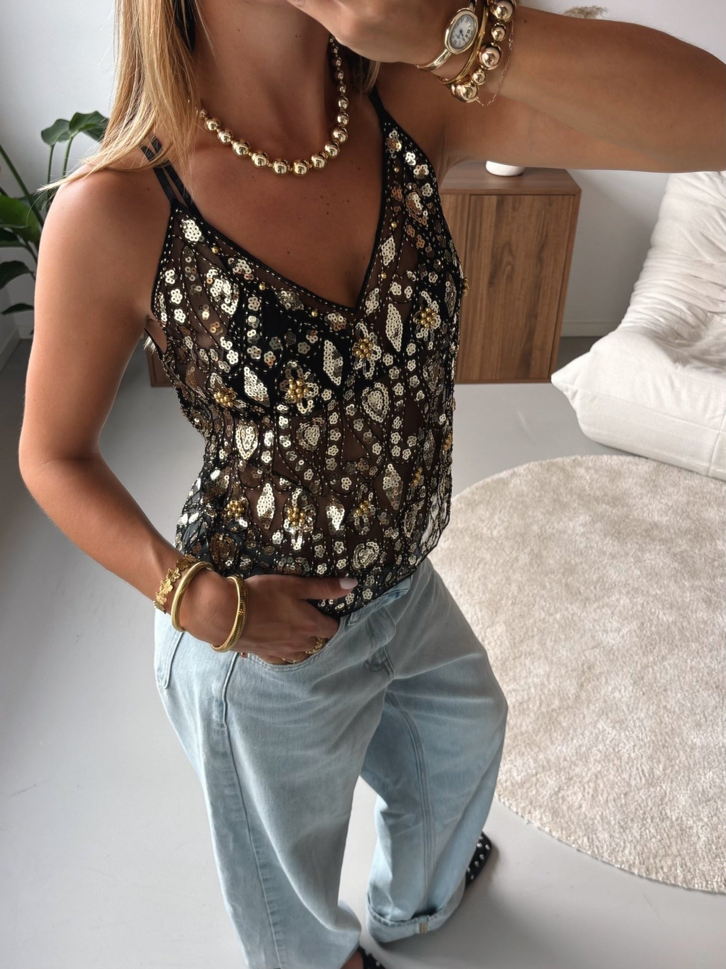Golden Glam Top - MOOS the Label