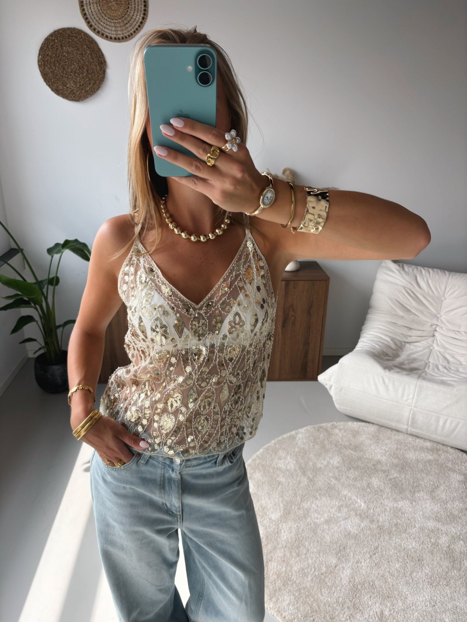 Golden Glam Top - MOOS the Label