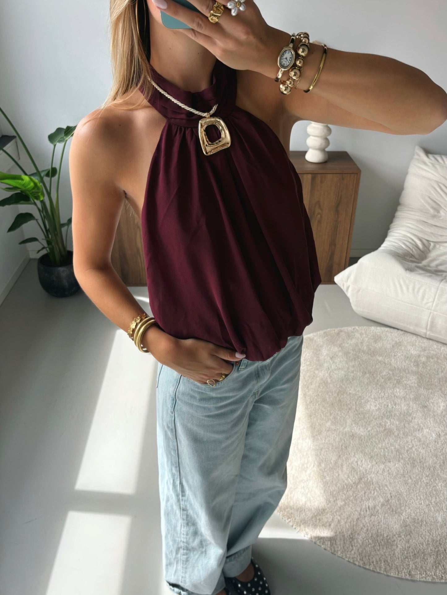 Low Back Halter Top - MOOS the Label