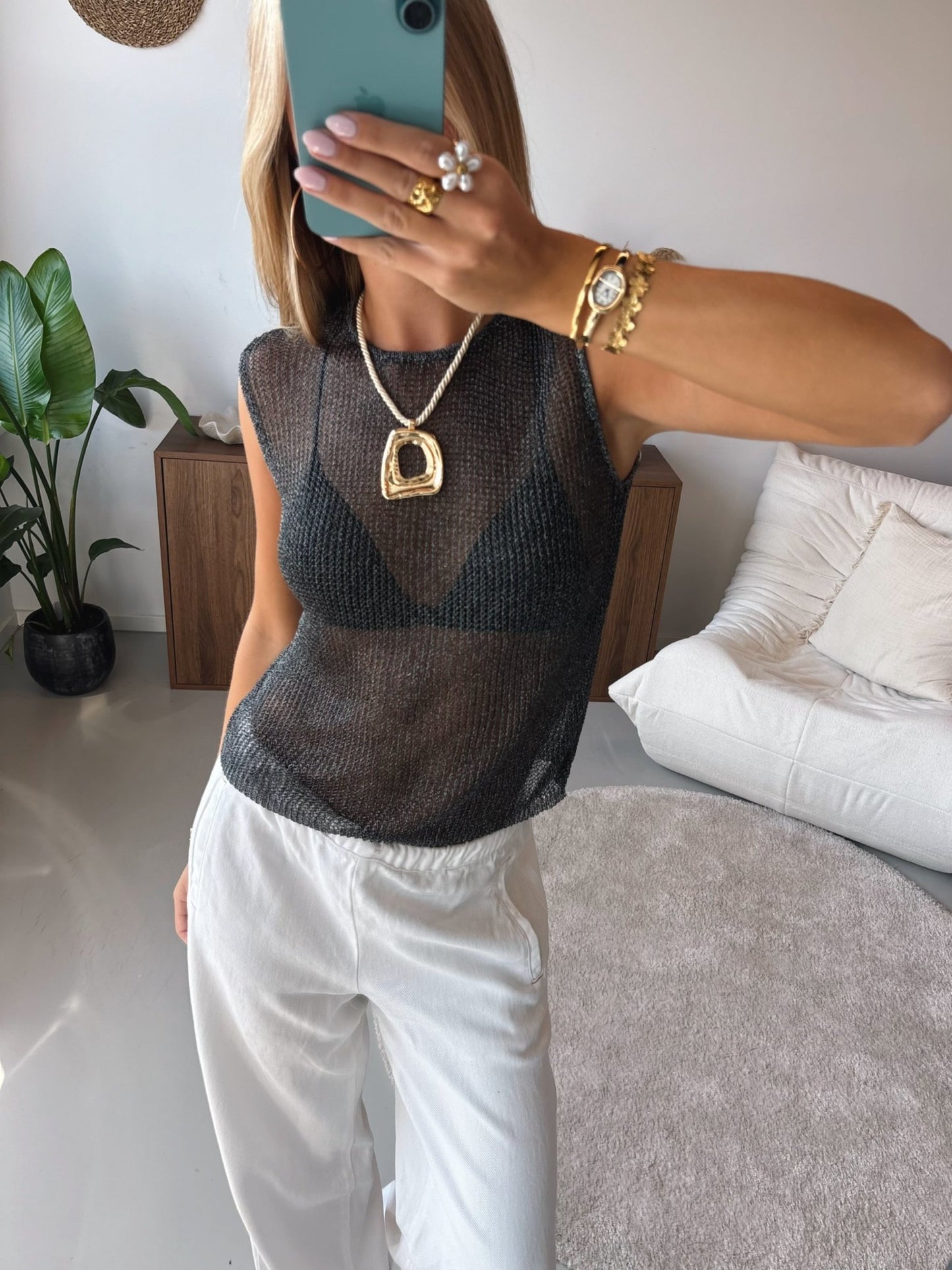 Midnight Mesh Top - MOOS the Label