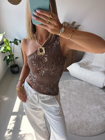 Off Shoulder Blossom Top - MOOS the Label