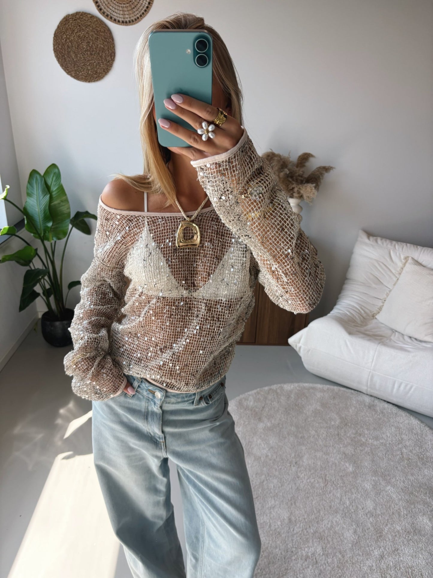 One Shoulder Sparkle Knit - MOOS the Label