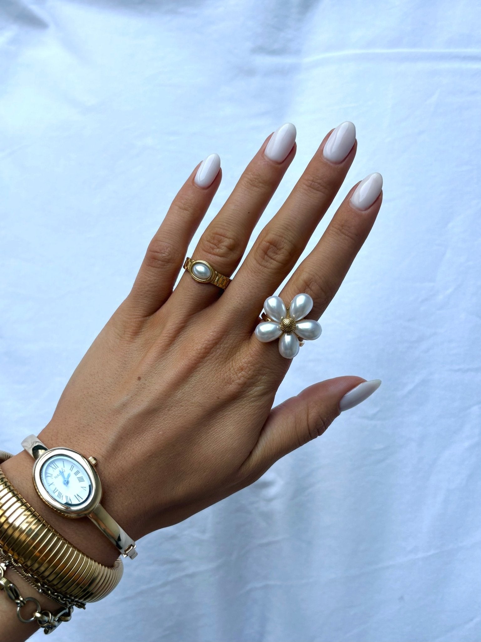 Pearl Blossom Ring - MOOS The Label