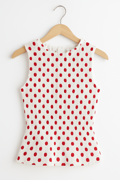 Polka Dot Top Brown - MOOS The Label