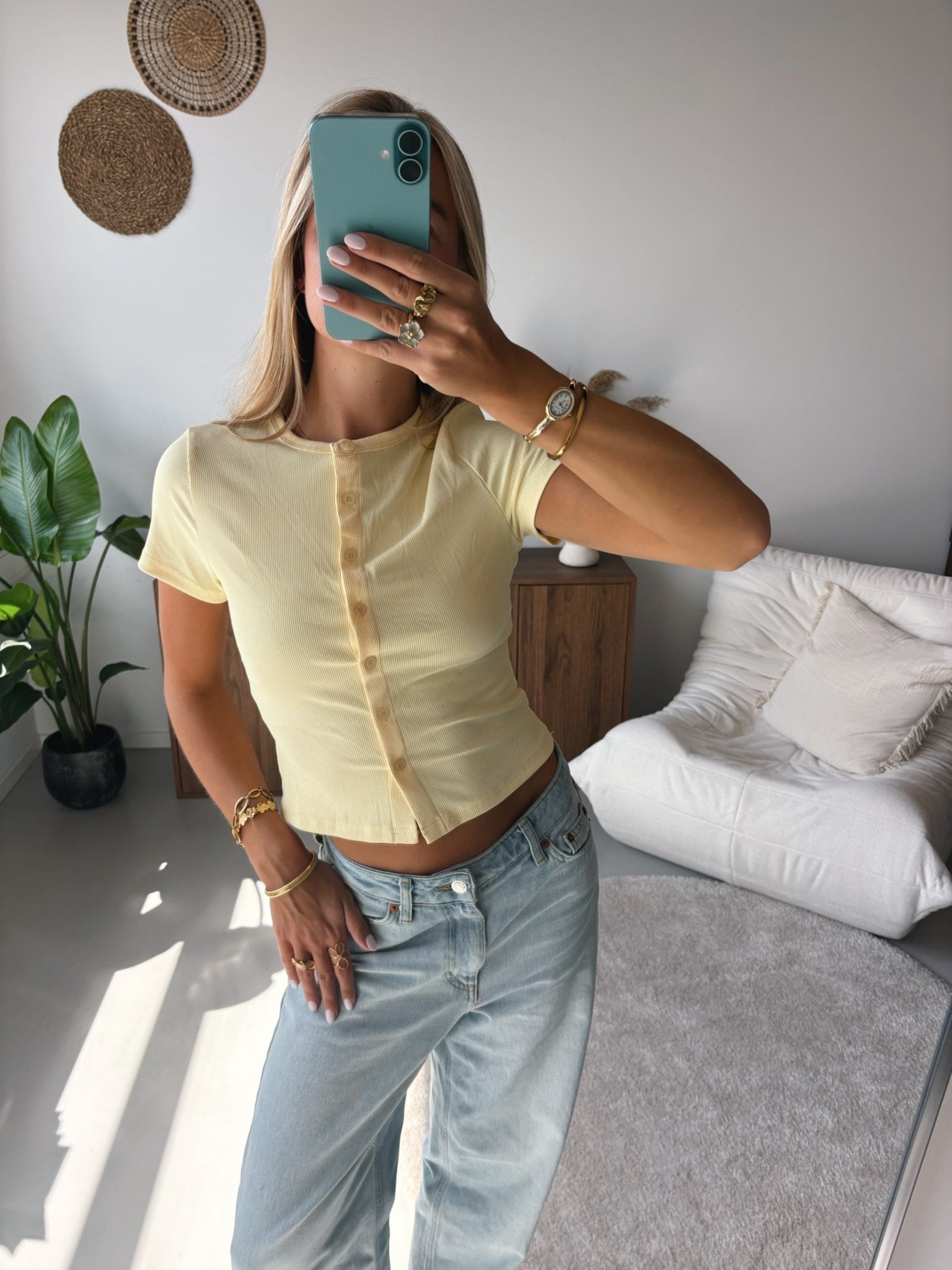 Ribbed Button Top - MOOS the Label