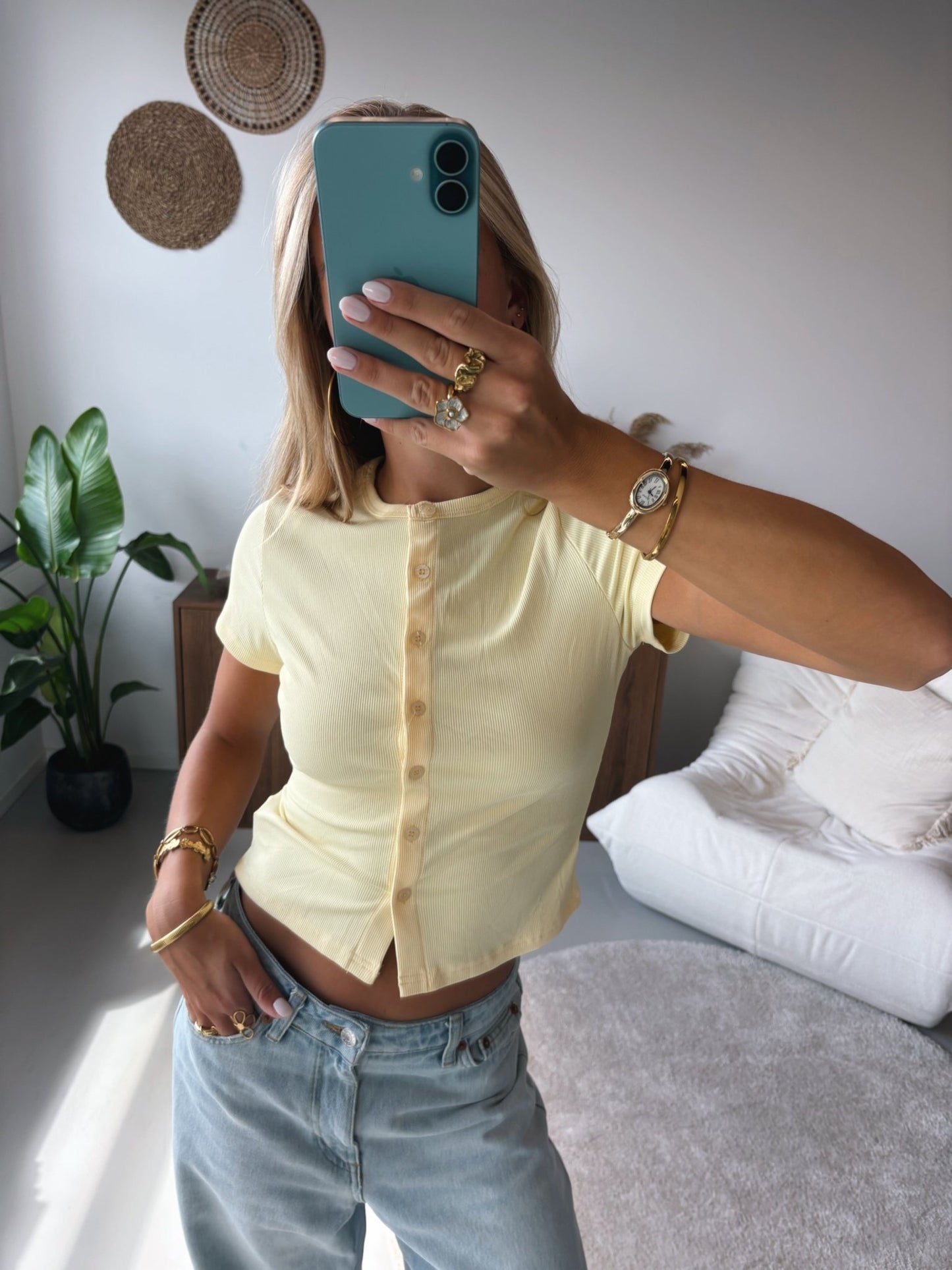 Ribbed Button Top - MOOS the Label