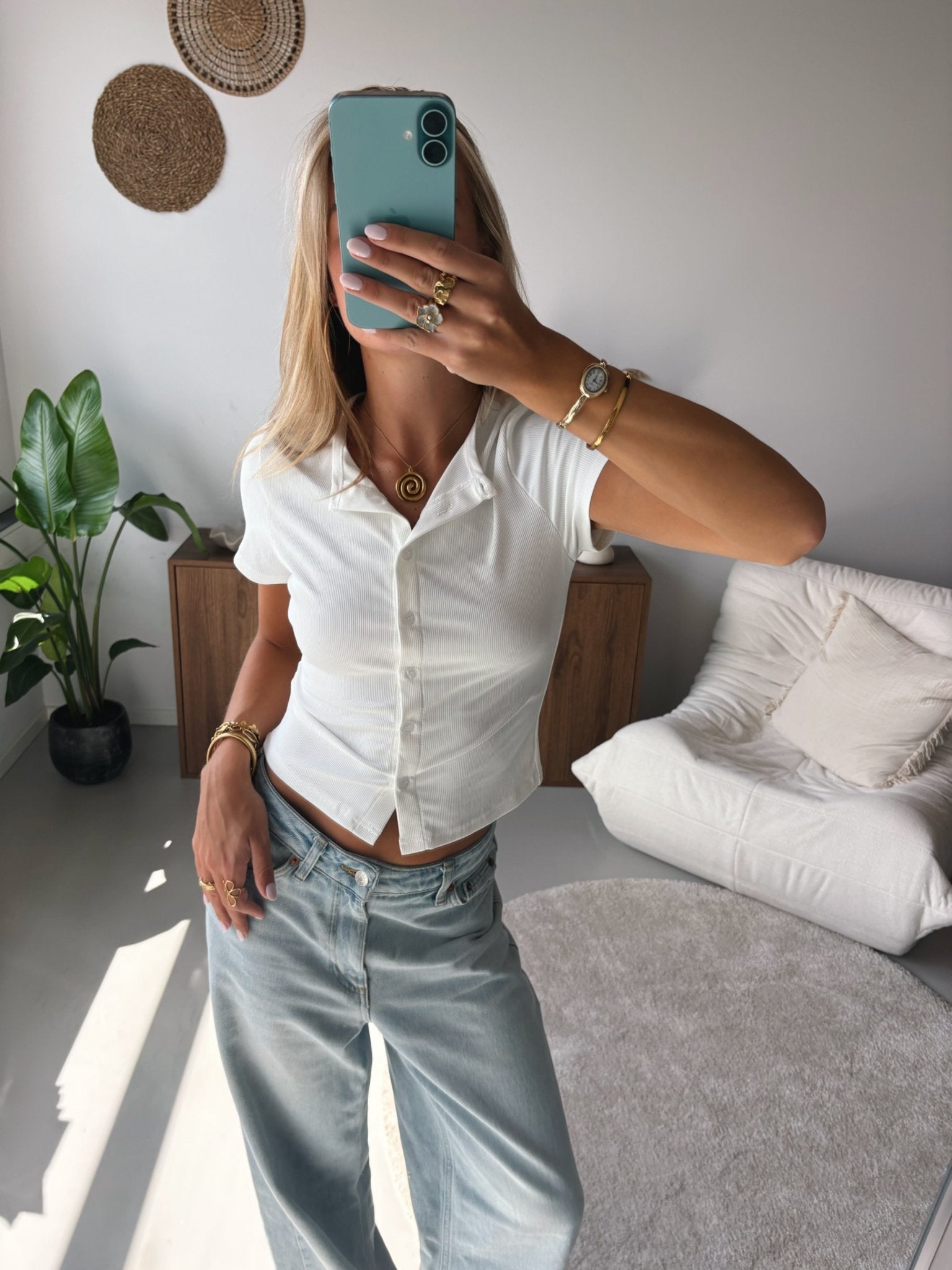 Ribbed Button Top - MOOS the Label