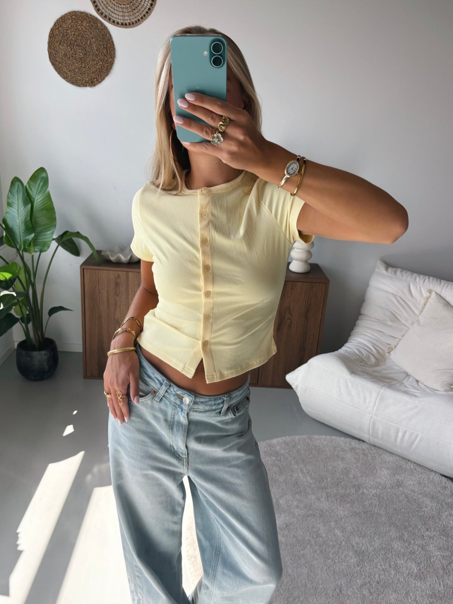Ribbed Button Top - MOOS the Label