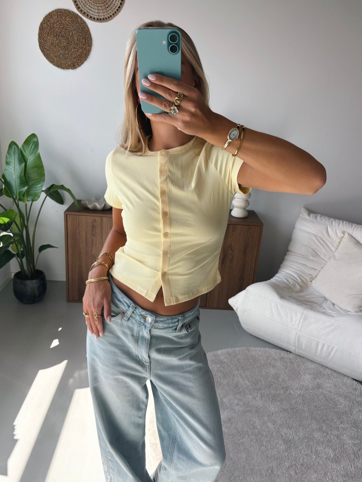 Ribbed Button Top - MOOS the Label