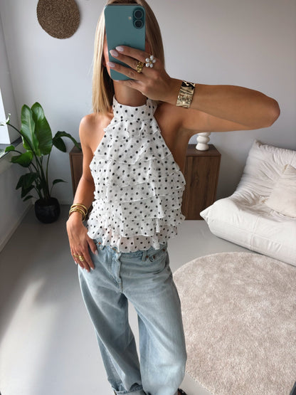 Ruffle Halter Top - MOOS the Label