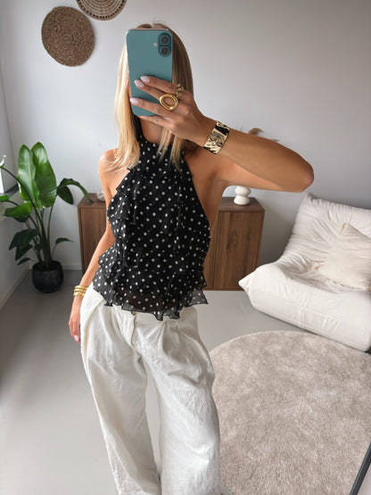 Ruffle Halter Top - MOOS the Label