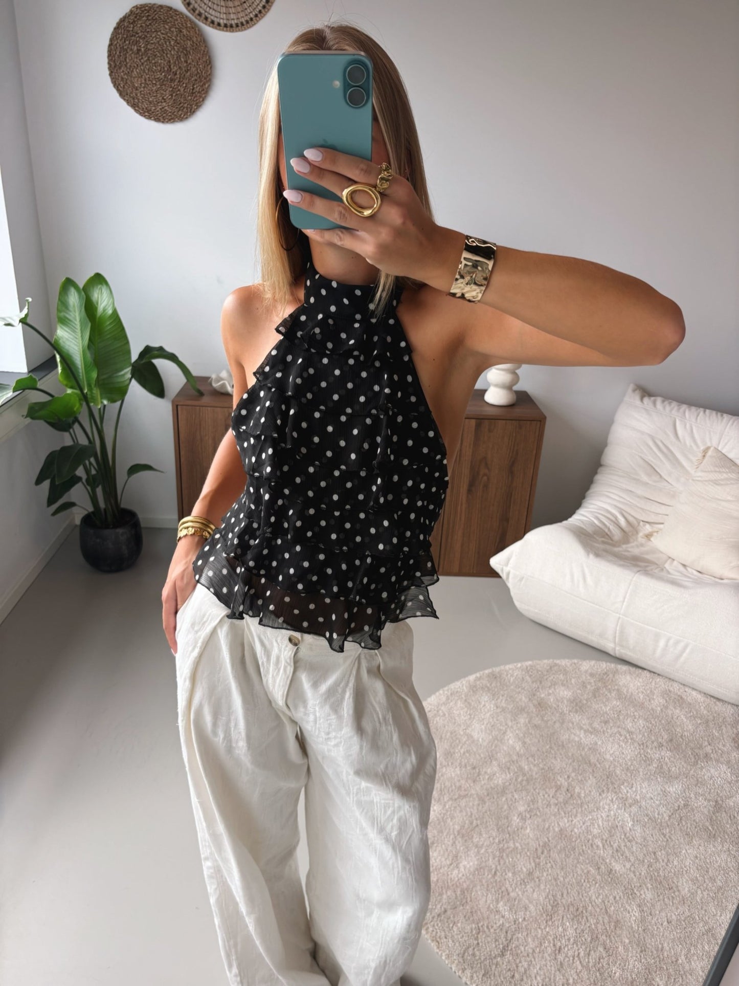 Ruffle Halter Top - MOOS the Label