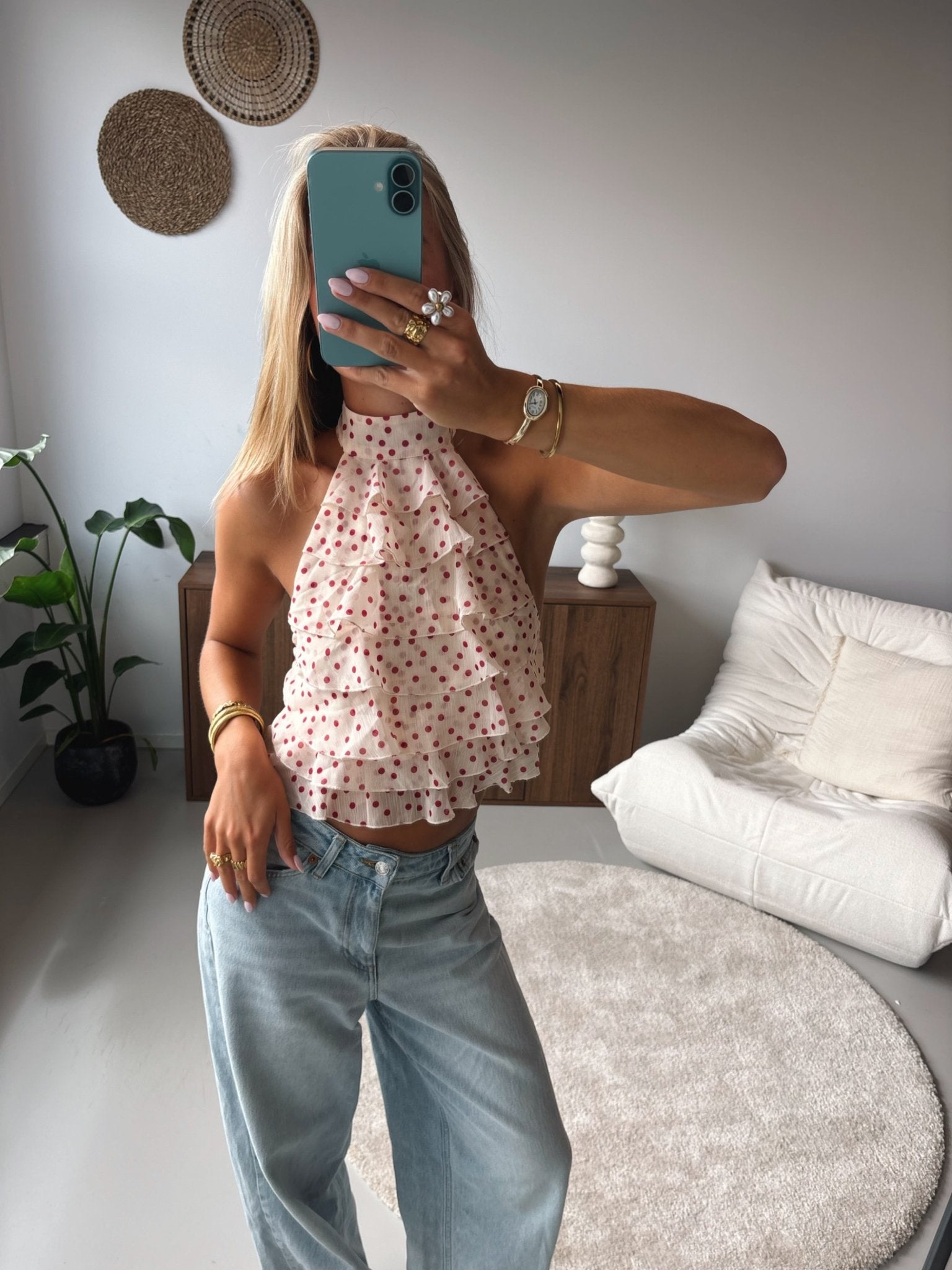 Ruffle Halter Top - MOOS the Label