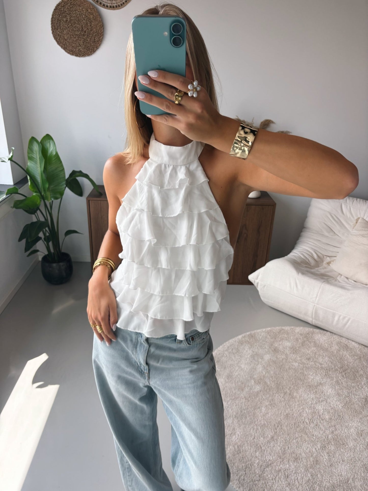 Ruffle Halter Top - MOOS the Label