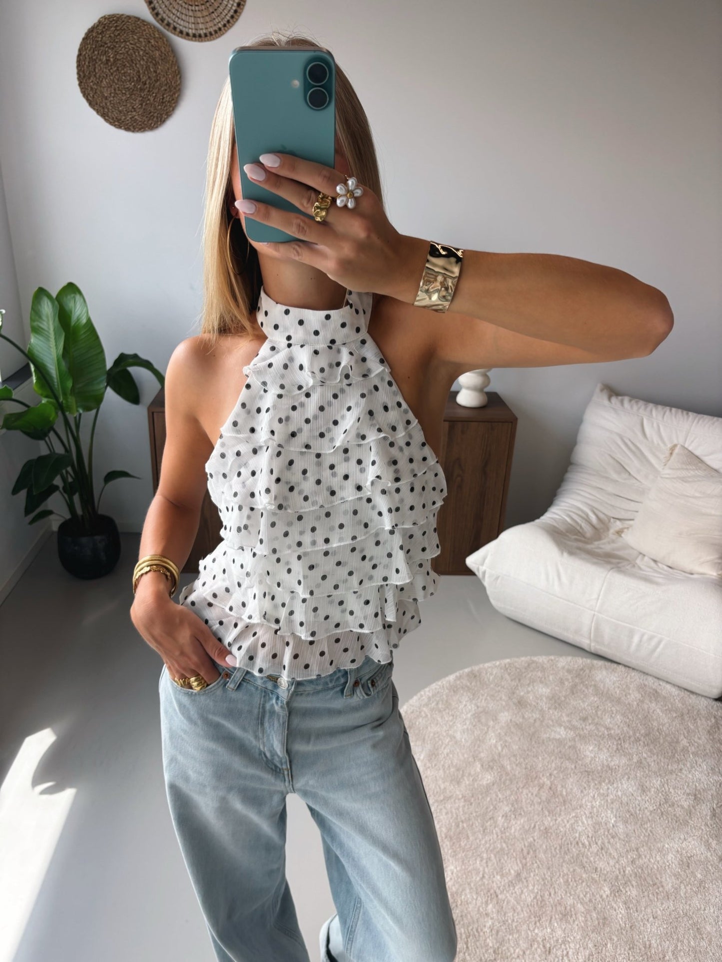 Ruffle Halter Top - MOOS the Label
