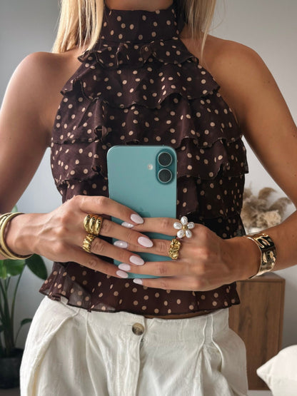 Ruffle Halter Top - MOOS the Label