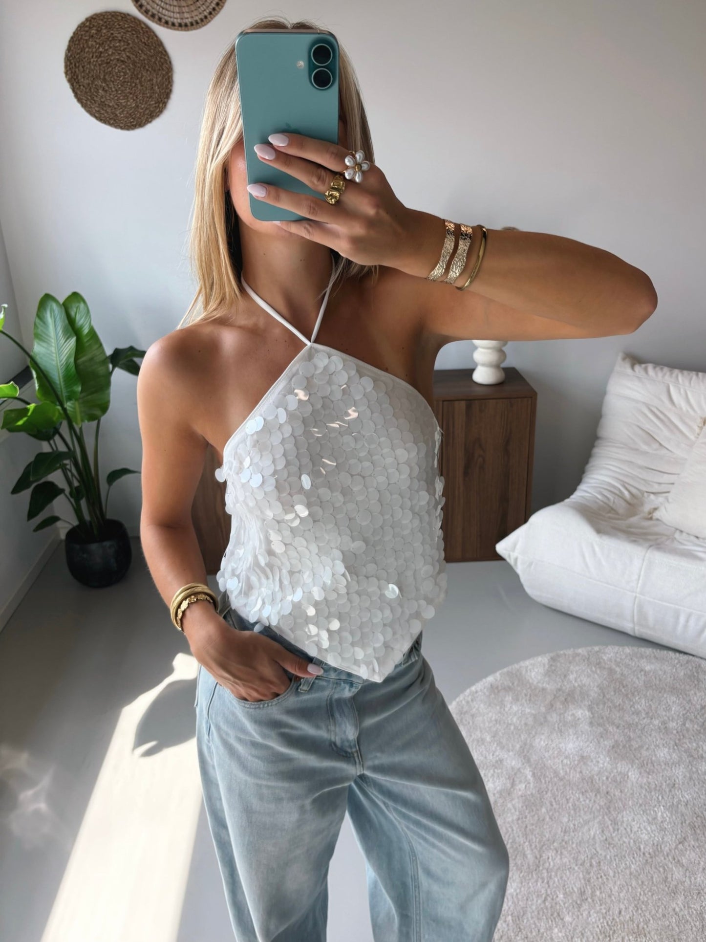 Shimmer Halter Top - MOOS the Label