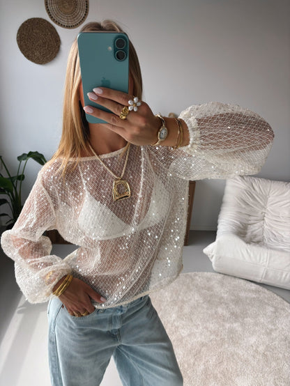 Shimmer Mesh Top - MOOS the Label