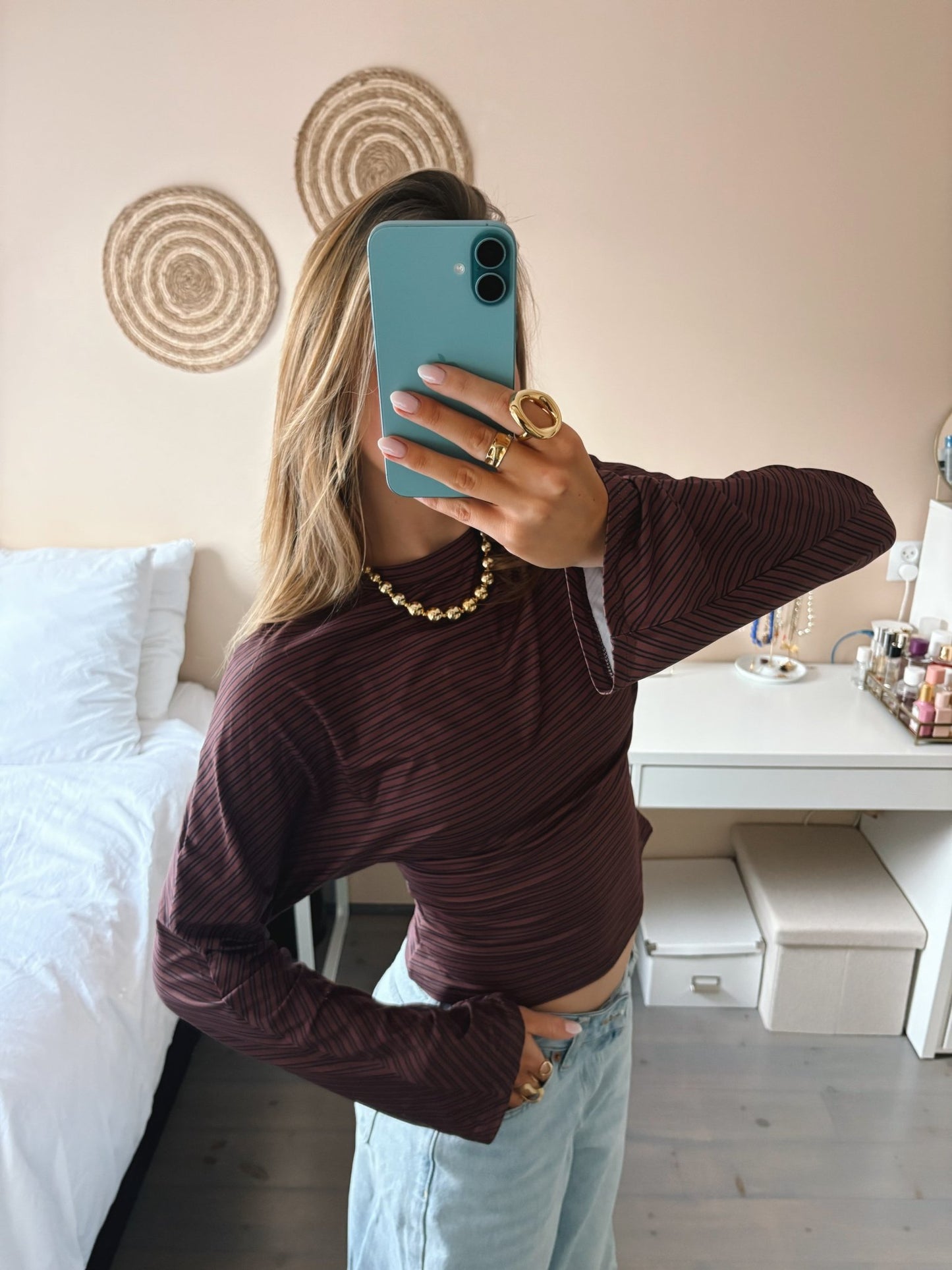 Wide Sleeve Stripe Top - MOOS The Label