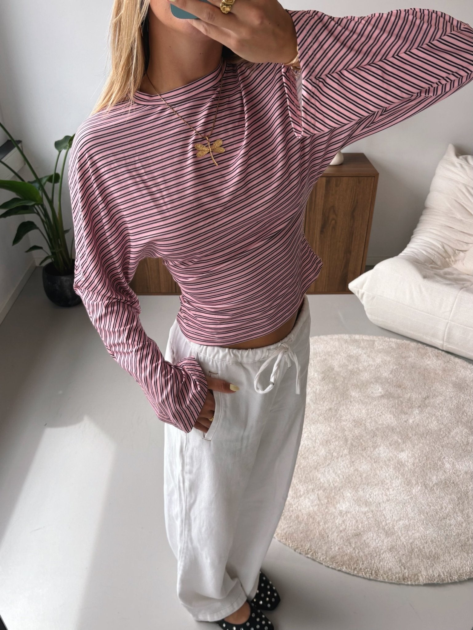 Wide Sleeve Stripe Top - MOOS the Label